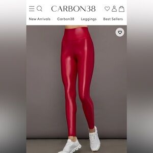 Carbon38 Bright Red Performance Leggings